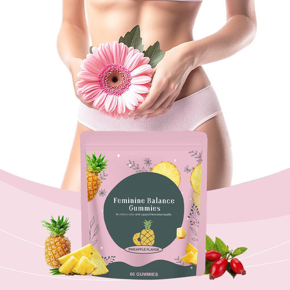 Feminine Balance Gummies - Hawaiian Pineapple - Women's Probiotic for pH Balance & Vaginal Health
