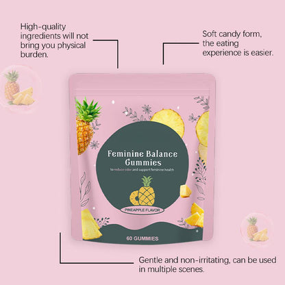 Feminine Balance Gummies - Hawaiian Pineapple - Women's Probiotic for pH Balance & Vaginal Health