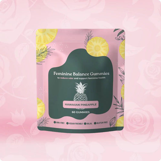 Feminine Balance Gummies - Hawaiian Pineapple - Women's Probiotic for pH Balance & Vaginal Health