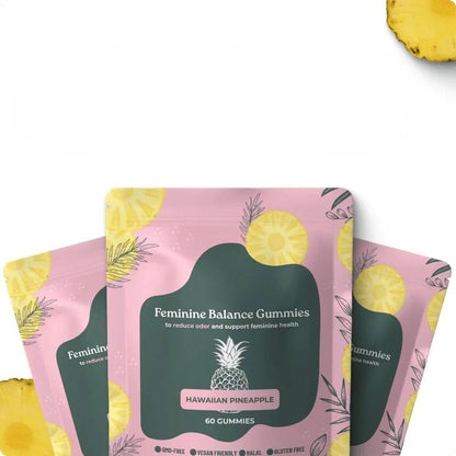 Feminine Balance Gummies - Hawaiian Pineapple - Women's Probiotic for pH Balance & Vaginal Health
