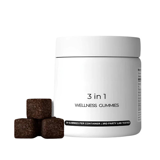 3 in 1 Wellness Gummies with Shilajit, Ashwagandha, Sea Moss